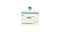 Desktop Screenshot of profile.hec.gov.pk