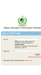 Mobile Screenshot of profile.hec.gov.pk